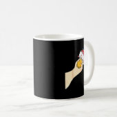 Just A Jolly Goose Funny Silly Goose Santa Christm Kaffeetasse (VorderseiteRechts)