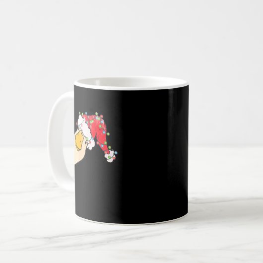 Just A Jolly Goose Funny Silly Goose Santa Christm Kaffeetasse (Vorderseite Links)
