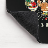 Just A Jolly Goose Funny Silly Goose Santa Christm Mousepad (Ecke)