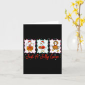 Just A Jolly Goose Merry Christmas Funny Silly Goo Karte (Gelbe Blume)