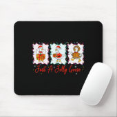 Just A Jolly Goose Merry Christmas Funny Silly Goo Mousepad (Mit Mouse)