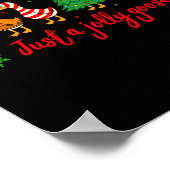 Just A Jolly Goose Merry Christmas Funny Xmas Men  Poster (Ecke)
