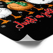 Just A Jolly Goose Merry Goosemas Christmas Santa Poster (Ecke)