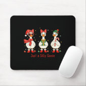 Just A Jolly Goose Santa Cute Bow Christmas Men Wo Mousepad (Mit Mouse)