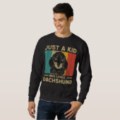 Just A Kid Who Loves Dachshund for Kids Sweatshirt (Vorne ganz)