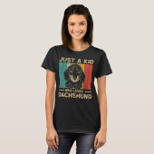 Just A Kid Who Loves Dachshund for Kids T-Shirt (Vorne ganz)