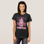 Just A Little Girl Who Loves Christmas Nk Snowman T-Shirt (Vorne ganz)