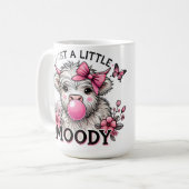 Just A Little Moody Baby Cow Kaffeetasse (Vorderseite Links)