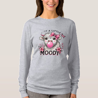 Just A Little Moody Baby Cow T-Shirt