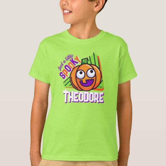 Just a Little Spooky Pumpkin - green custom tshirt (Vorderseite)