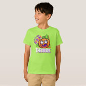 Just a Little Spooky Pumpkin - green custom tshirt (Vorne ganz)
