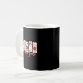 Just A Love Goose Cute Valentine Geese Coquette Wo Kaffeetasse (Vorderseite Links)