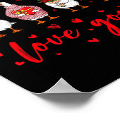 Just A Love Goose Funny Valentine Cute Goose For W Poster (Ecke)