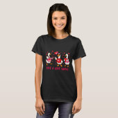 Just A Love Goose Funny Valentine Geese Cud Heart  T-Shirt (Vorne ganz)