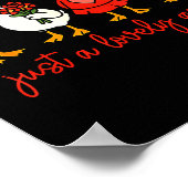 Just A Lovely Goose Valentine Duck Funny Geese Val Poster (Ecke)