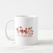 Just A Lovely Goose Valentines Day Cute Heart Goos Kaffeetasse (Links)