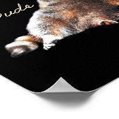 Just A Lowkey Chill Dude Cute Raccoon Funny Meme  Poster (Ecke)