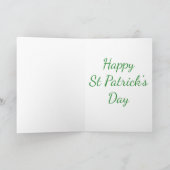Just A Lucky Leprechaun Duck Funny St Patricks Day Karte (Innenseite)