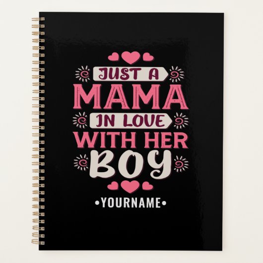 Just a Mama in Love with Her Boy Planer (Vorderseite)