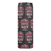 Just a Mama in Love with Her Boy Thermosbecher (Rückseite)