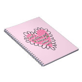 Just a Matcha Girl Heart Aesthetic – Pink Cute  Notizblock (Rechte Seite)