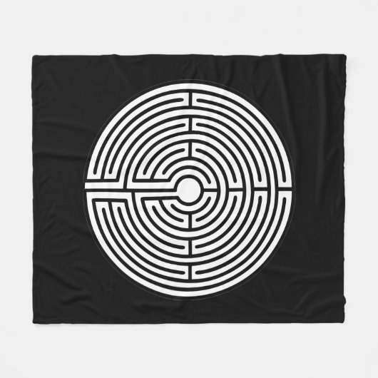 Just a Maze Circular Fleecedecke (Vorderseite (Horizontal))