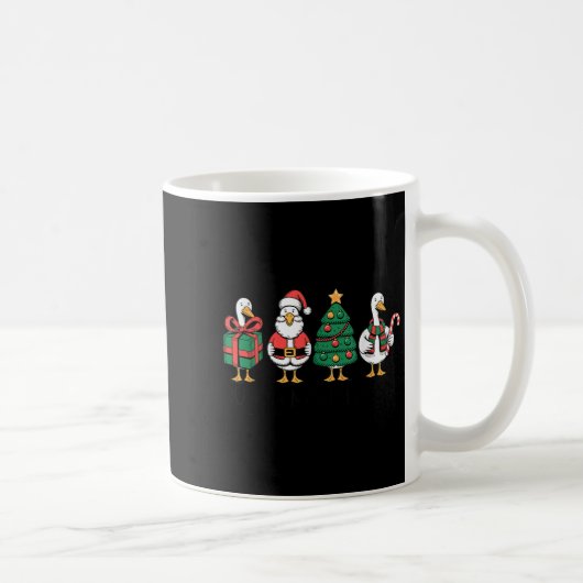 Just A Merry Goose Funny Christmas Silly Goose Xma Kaffeetasse (Rechts)