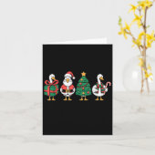 Just A Merry Goose Funny Christmas Silly Goose Xma Karte (Gelbe Blume)