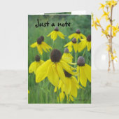 Just a Note Card/Yellow Coneflowers Karte (Gelbe Blume)