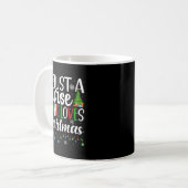 Just A Nurse Who Loves Christmas Rn Nursing Christ Kaffeetasse (Vorderseite Links)