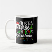 Just A Nurse Who Loves Christmas Rn Nursing Christ Kaffeetasse (Links)