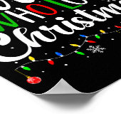 Just A Nurse Who Loves Christmas Rn Nursing Christ Poster (Ecke)