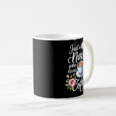 Just A Nurse Who Loves Coffee Funny Nursing Design Kaffeetasse (VorderseiteRechts)