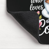 Just A Nurse Who Loves Coffee Funny Nursing Design Mousepad (Ecke)
