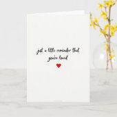 Just A Reminder You Are Loved Card Karte (Gelbe Blume)