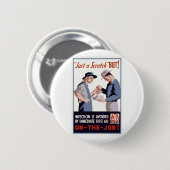 "Just a Scratch" Erste Hilfe Poster Button (Vorne & Hinten)
