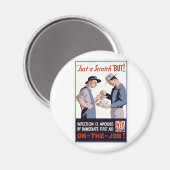 "Just a Scratch" Erste Hilfe Poster Magnet (Vorderseite/Rückseite)