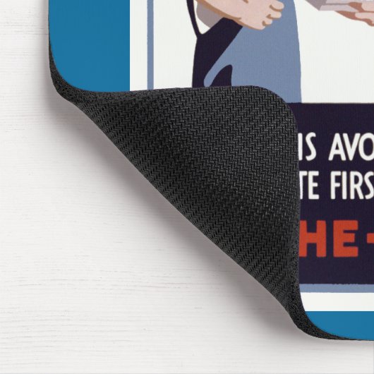 "Just a Scratch" Erste Hilfe Poster Mousepad (Ecke)