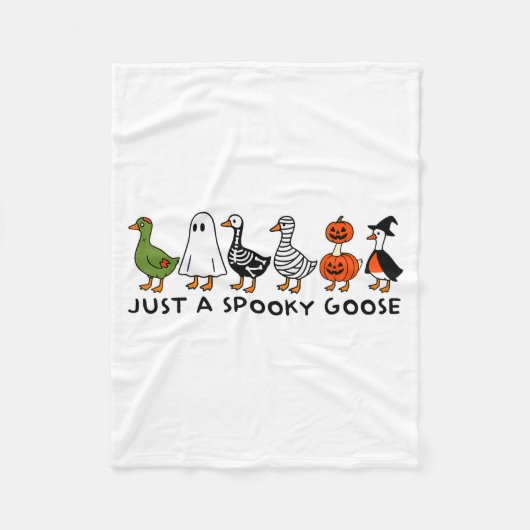 Just A Soky Goose Funny Halloween Silly Animal Wit Fleecedecke (Vorderseite)