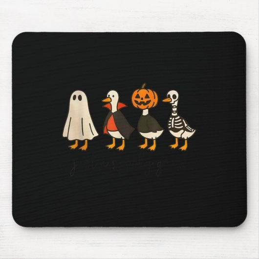 Just A Soky Goose Halloween Cute Ghost Goose Soky Mousepad (Vorne)