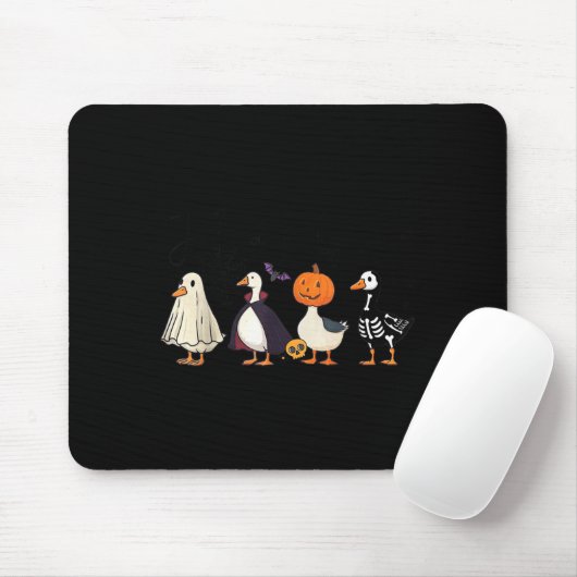 Just A Soky Goose Skeleton Witch Pumpkin Ghost Hal Mousepad (Mit Mouse)
