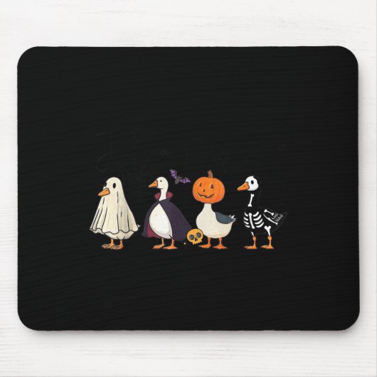 Just A Soky Goose Skeleton Witch Pumpkin Ghost Hal Mousepad (Vorne)