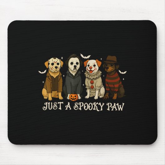 Just A Soky Paw Funny Dog Halloween Characters Mousepad (Vorne)