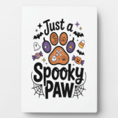 Just A Spooky Paw PNG, Dog Halloween Fotoplatte (Vorderseite)