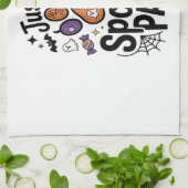 Just A Spooky Paw PNG, Dog Halloween Geschirrtuch (Gefaltet)