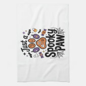 Just A Spooky Paw PNG, Dog Halloween Geschirrtuch (Vertikal)