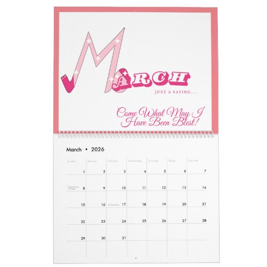 Just A Sprichwort 2025 Desk Calendar - USA Holiday Kalender (Mär 2026)