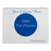 Just A Sprichwort 2025 Desk Calendar - USA Holiday Kalender (Titelbild)