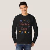 Just a Teacher who loves Cats - Funny teaching pet T-Shirt (Vorne ganz)