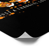 Just A Thankful Goose Funny Silly Goose Thanksgivi Poster (Ecke)